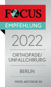 Siegel Fokus Empfehlung 2022 Orthopädie/Unfallchirurgie Berlin
